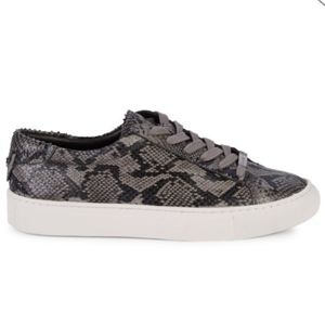 J/SLIDES Snakeskin-Print Leather Sneakers Size 7